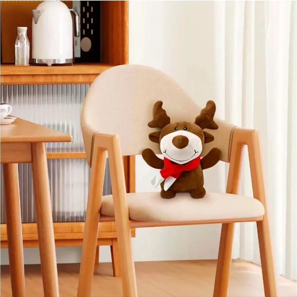 Nwt Christmas Plush Reindeer Squishy Pillow Decor, 16